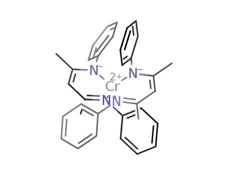 Molecular Structure of 238423-82-0 (bis(N,N'-diphenyl-2,4-pentanediiminato)chromium(II))