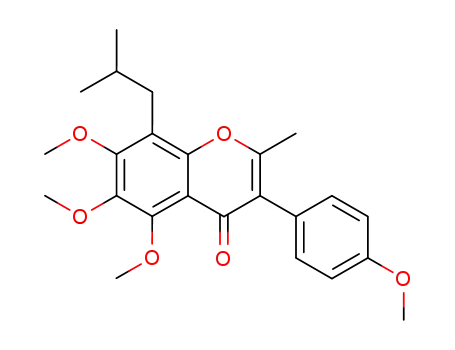 8-isobutyl-5,6,7-trimethoxy-3-(4-methoxy-phenyl)-2-methyl-chromen-4-one