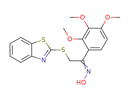 (Z)-2-(benzo[d]thiazol-2-ylthio)-1-(2,3,4-trimethoxyphenyl)ethanone oxime
