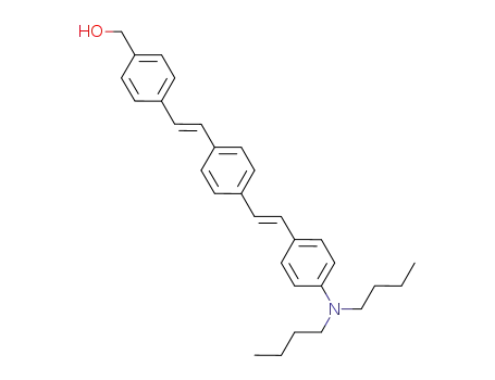 4-(2'-{4''-[2'''-(4''''-dibutylaminophenyl)ethenyl]phenyl}ethenyl)benzyl alcohol
