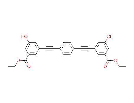 diethyl 5,5'-[benzene-1,4-diyl-bis(ethyne-2,1-diyl)]bis(3-hydroxybenzoate)