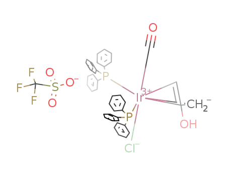 [Ir(Cl)(PPh3)2(CO)(η(3)-CH2C(OH)CH2)]OSO2CF3
