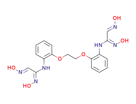 Molecular Structure of 1246657-96-4 (N,N'-[2,2'-{ethane-1,2-di-yl-bis(oxy)bis(2,1-phenylene)}bis(N'-hydroxy)-2-(hydroxyimino)acetamidamide])