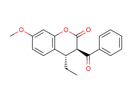 (3R,4S)-3-benzoyl-4-ethyl-7-methoxychroman-2-one