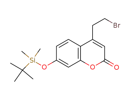 4-(2-bromoethyl)-7-(t-butyldimethylsilyloxy)-2H-chromen-2-one