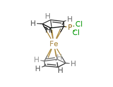 Molecular Structure of 1291-31-2 (Dichlorophosphinoferrocene, 98%)