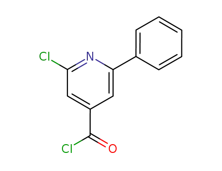 Molecular Structure of 1045325-76-5 (2-chloro-6-phenylisonicotinoylchloride)