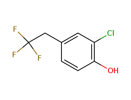 Molecular Structure of 653578-54-2 (Phenol, 2-chloro-4-(2,2,2-trifluoroethyl)-)