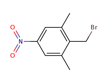 Molecular Structure of 89210-31-1 (Benzene, 2-(bromomethyl)-1,3-dimethyl-5-nitro-)