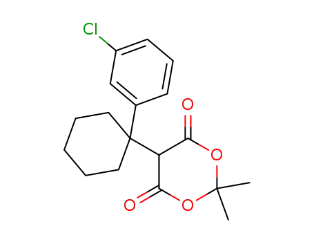 1,3-Dioxane-4,6-dione, 5-[1-(3-chlorophenyl)cyclohexyl]-2,2-dimethyl-