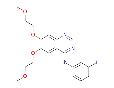 Molecular Structure of 882511-64-0 ([6,7-bis-(2-methoxy-ethoxy)-quinazolin-4-yl]-(3-iodo-phenyl)-amine)