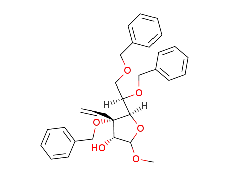 methyl 3,5,6-tri-O-benzyl-3-C-vinyl-D-allofuranoside