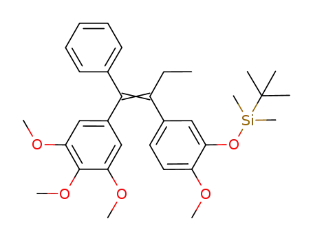 2-{[3'-(tert-butyldimethylsilyl)oxy]-4'-methoxyphenyl}-1-phenyl-1-(3'',4'',5''-trimethoxyphenyl)-but-1-ene