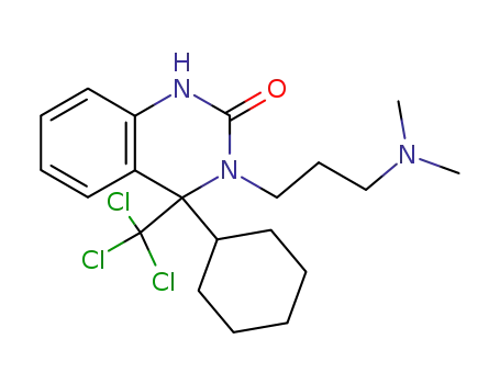 4-cyclohexyl-3-[3-(dimethylamino)propyl]-4-(trichloromethyl)-3,4-dihydroquinazolin-2(1H)-one