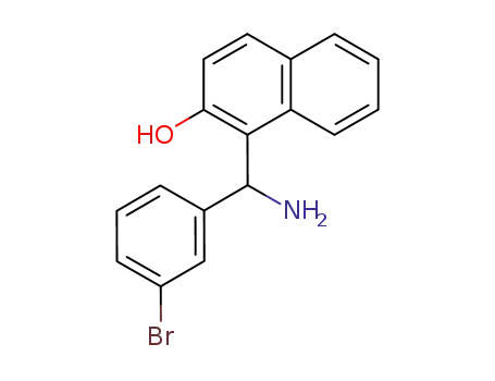 Molecular Structure of 561052-54-8 (1-[AMINO-(3-BROMO-PHENYL)-METHYL]-NAPHTHALEN-2-OL)