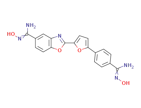 2-(5-hydroxyamidinobenzoxazol-2-yl)-5-(4-hydroxyamidinophenyl)furan