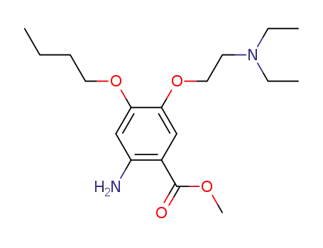 Benzoic acid, 2-amino-4-butoxy-5-[2-(diethylamino)ethoxy]-, methyl
ester