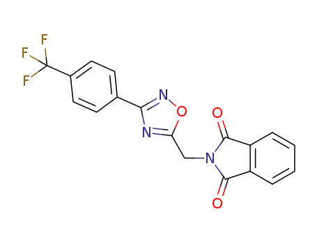 C<sub>18</sub>H<sub>10</sub>F<sub>3</sub>N<sub>3</sub>O<sub>3</sub>