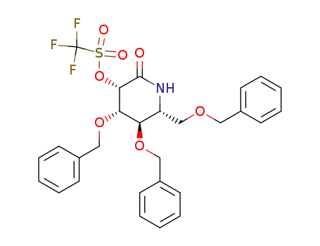 Methanesulfonic acid, trifluoro-,
(3S,4S,5R,6R)-2-oxo-4,5-bis(phenylmethoxy)-6-[(phenylmethoxy)methyl
]-3-piperidinyl ester