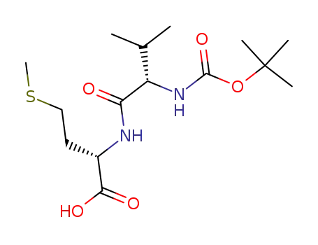 Molecular Structure of 68683-72-7 (L-Methionine, N-[N-[(1,1-dimethylethoxy)carbonyl]-L-valyl]-)