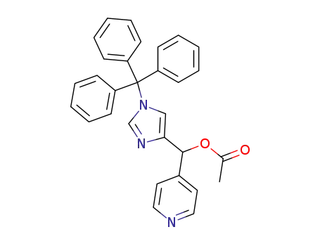 4-Pyridinemethanol, a-[1-(triphenylmethyl)-1H-imidazol-4-yl]-, acetate
(ester)