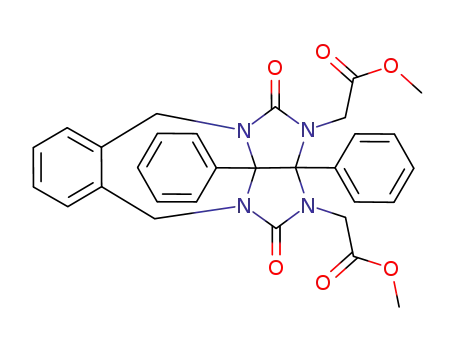 (3-methoxycarbonylmethyl-1,4-dioxo-2a,10b-diphenyl-2a,3,4,5,10,10b-hexahydro-2,3,4a,10a-tetraaza-benzo[<i>g</i>]cyclopenta[<i>cd</i>]azulen-2-yl)-acetic acid methyl ester
