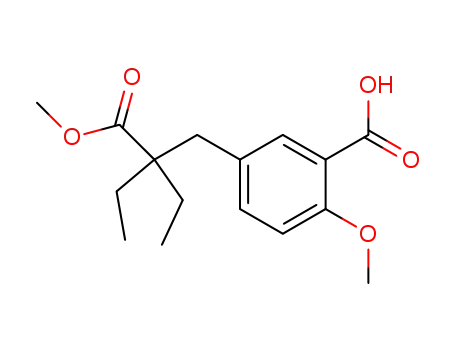 5-(2-ethyl-2-methoxycarbonyl-butyl)-2-methoxy-benzoic acid