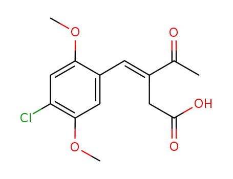 Pentanoic acid, 3-[(4-chloro-2,5-dimethoxyphenyl)methylene]-4-oxo-,
(3E)-
