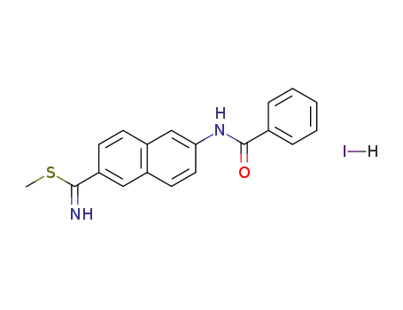 2-Methylmercaptoiminocarbonyl-6-benzoylaminonaphthalen-hydroiodid