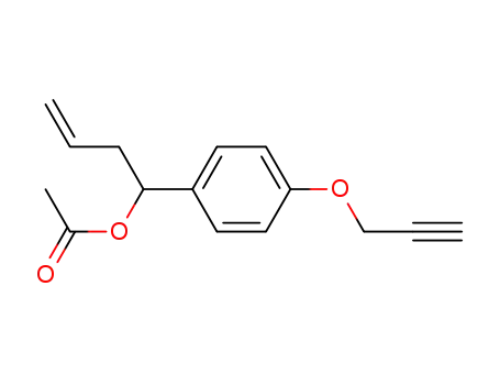 Molecular Structure of 847144-61-0 (Benzenemethanol, a-2-propenyl-4-(2-propynyloxy)-, acetate)