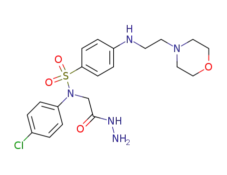 N-(4-chlorophenyl)-N-(2-hydrazino-2-oxoethyl)-4-{[2-(4-morpholinyl)ethyl]amino}benzenesulfonamide