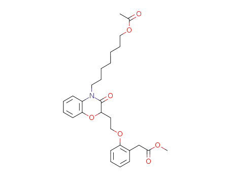 (2-{2-[4-(7-acetoxy-heptyl)-3-oxo-3,4-dihydro-2<i>H</i>-benzo[1,4]oxazin-2-yl]-ethoxy}-phenyl)-acetic acid methyl ester