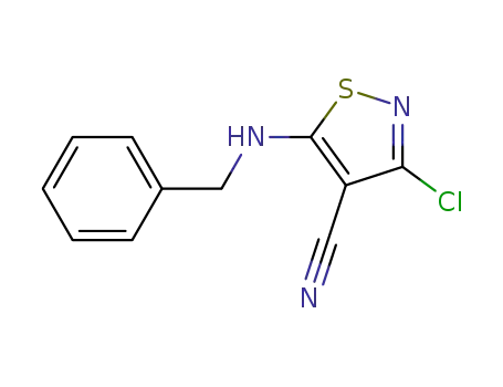 5-(N-benzylamino)-3-chloroisothiazole-4-carbonitrile