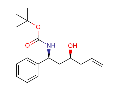 tert-butyl (1S,3S)-3-hydroxy-1-phenylhex-5-enylcarbamate