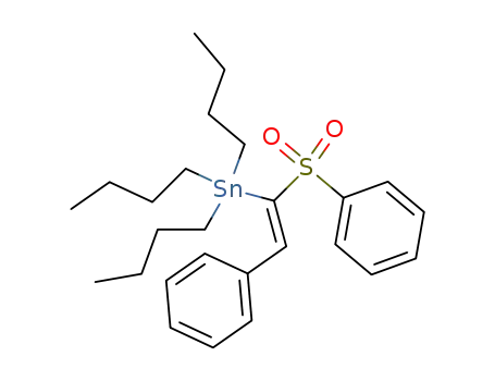 Stannane, tributyl[(1E)-2-phenyl-1-(phenylsulfonyl)ethenyl]-