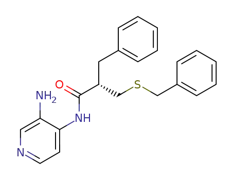 (2S)-N-(3-aminopyridin-4-yl)-2-benzyl-3-(benzylsulfanyl)propanamide