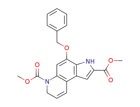 methyl 4-benzyloxy-3,7-dihydro-6-(methoxycarbonyl)-6H-pyrrolo<3,2-f>quinoline-2-carboxylate