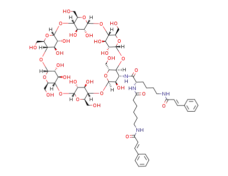 mono-3-deoxy-3-[N<sup>α</sup>-[5-(cinnamoylamino)pentylcarbonyl]-N<sup>ε</sup>-cinnamoyl-L-lysinamido]-α-cyclodextrin