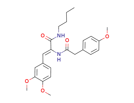 (Z)-N-butyl-3-(3,4-dimethoxyphenyl)-2-(4-methoxyphenylacetylamino)-2-propenamide