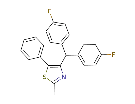 4-(bis(4-fluorophenyl)methyl)-2-methyl-5-phenylthiazole