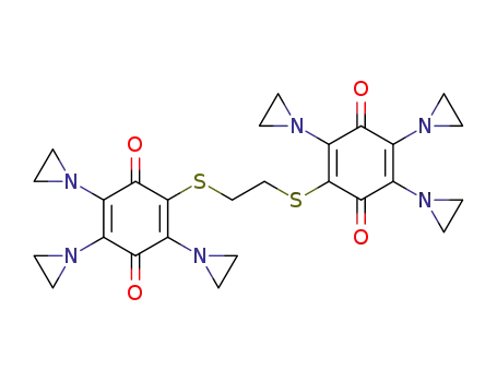 2,2'-[ethane-1,2-diylbis(thio)]bis[3,5,6-tris(aziridin-1-yl)benzo-1,4-quinone]