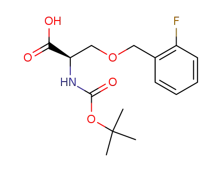 N-tert-butoxycarbonylamino-O-(2-fluorobenzyl)-D-serine