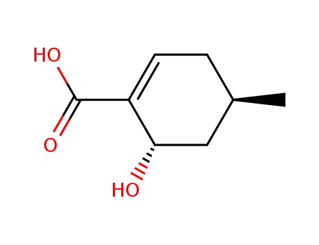 1-사이클로헥센-1-카복실산, 6-하이드록시-4-메틸-, (4R,6S)-(9CI)