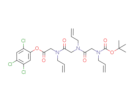 Molecular Structure of 693827-73-5 ([allyl-({allyl-[(allyl-<i>tert</i>-butoxycarbonyl-amino)-acetyl]-amino}-acetyl)-amino]-acetic acid 2,4,5-trichloro-phenyl ester)