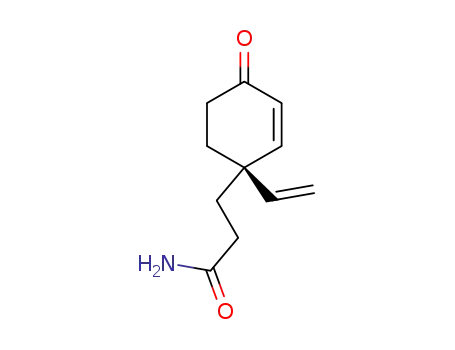 (4S)-4-(2-carbamoylethyl)-4-vinyl-2-cyclohexene-1-one
