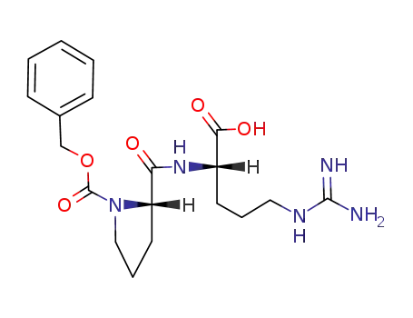 Molecular Structure of 60889-67-0 (N-benzyloxycarbonyl-L-prolyl-L-arginine)