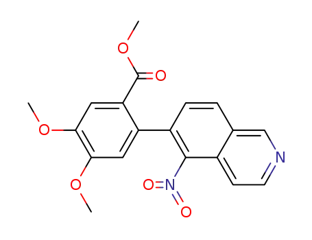 2-(5-nitroisoquinolin-6-yl)-4,5-dimethoxybenzoic acid methyl ester