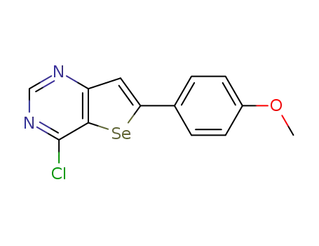 4-chloro-6-(4-methoxyphenyl)selenolo[3,2-d]pyrimidine