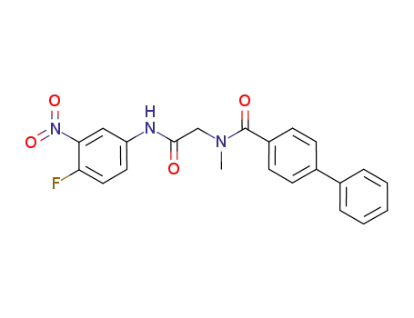 biphenyl-4-carboxylic acid [(4-fluoro-3-nitrophenylcarbamoyl)-methyl]-methyl-amide