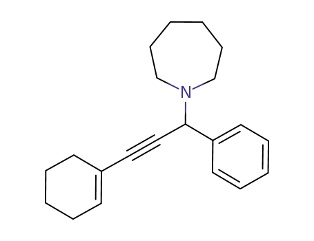 Molecular Structure of 1254470-29-5 (1-(3-cyclohexenyl-1-phenylprop-2-ynyl)azepane)